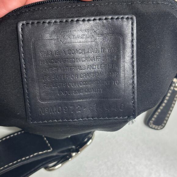 Coach Black Signature Logo Chelsea Shoulder Bag - Picture 9 of 10